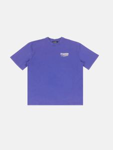T-shirt homme décontracté, coupe oversize, 260 g/m², coton, bleu