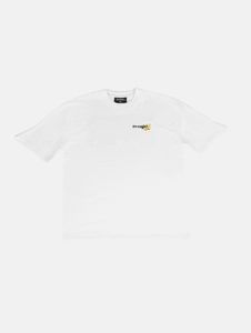 T-shirt homme décontracté, coupe oversize, poignets côtelés, 210 g/m², coton, écru