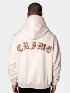 Sweat à capuche décontracté pour homme, coupe ajustée, en coton beige