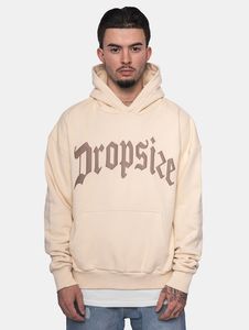 Sweat à capuche moderne pour homme, coupe ajustée, en coton beige