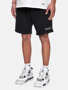 Pantalones cortos de verano para hombre, de corte holgado, con bolsillos, de algodón, color negro.