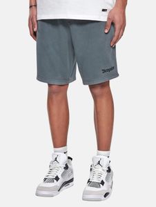 Pantalones cortos ligeros de corte holgado para hombre, de algodón, color gris.