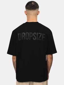 Camiseta deportiva de hombre de corte holgado, de algodón, color negro.