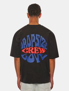 T-shirt homme confortable, coupe ajustée, 210 g/m², 100 % coton, noir