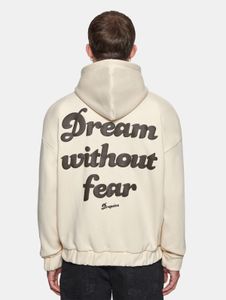Sudadera moderna de manga larga para hombre con cremallera, puños acanalados, algodón, color beige.