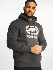 moderner Ecko Unltd. Herren Hoodie große Kapuze Kordelzug mit Baumwolle Grau