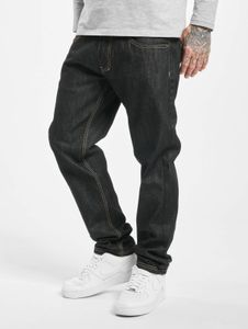Jean Ecko Unltd. pour homme, confortable, coupe droite, poches zippées, coton, noir