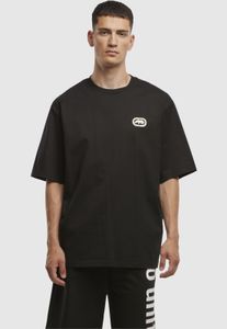 T-shirt oversize a coste da uomo Sporty Ecko Unltd. in cotone, nera