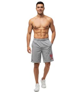 Short confortable pour homme de la Ligue européenne de football, extensible, gris, 260 g/m².