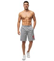 Short confortable pour homme de la Ligue européenne de football, extensible, gris, 260 g/m².