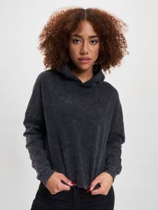 Felpa con cappuccio da donna Casual Freddy in cotone, nera