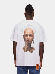 T-shirt oversize décontracté Forgotten Faces pour homme, 240 g/m², coton, blanc