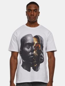 Comoda t-shirt oversize da uomo Forgotten Faces in cotone, bianca