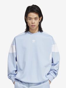 Sudadera cómoda de felpa para hombre de adidas, color azul pastel.
