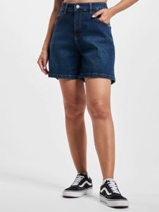 bequeme Denim Project Damen Jeans Reißverschluss Taschen Blau