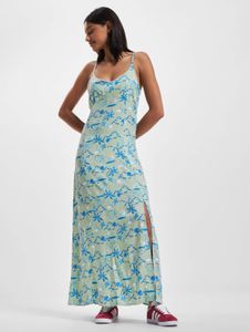Stylish Just Rhyse women's dress with zipper, 114 g/m², green