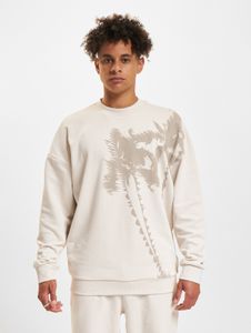 bequemes Just Rhyse Herren Sweatshirt Rippbündchen mit Baumwolle Beige