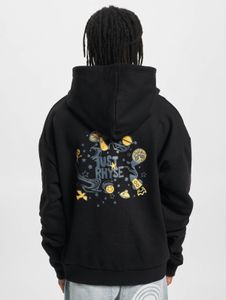 Sweat à capuche Just Rhyse pour homme, confortable, avec grande capuche, poignets côtelés et doublure en coton, noir.