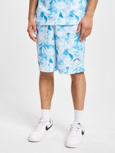 Pantalones cortos de verano para hombre de Just Rhyse con cordón ajustable y bolsillos, color azul.