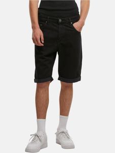 Lightweight Just Rhyse men's shorts denim with cotton, black