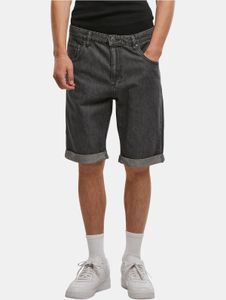 Cómodos pantalones cortos para hombre de Just Rhyse, de mezclilla con algodón, color antracita.