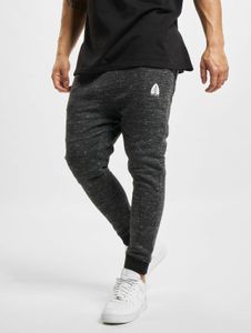 Pantalones cómodos para hombre de la marca Just Rhyse, con bolsillos, puños acanalados, de algodón y color negro.