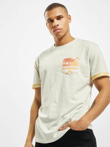 T-shirt da uomo moderna Just Rhyse in cotone, bianco ecru