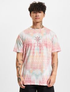 T-shirt da uomo moderna Just Rhyse, bianca/multicolore