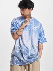 T-shirt casual da uomo Just Rhyse in cotone oversize, blu