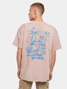 sporty Just Rhyse men's T-shirt, oversize, 240 g/m², cotton, antique pink