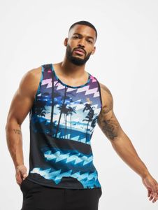 sporty Just Rhyse men's T-shirt with cotton, blue/red