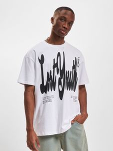 Comoda t-shirt oversize da uomo Lost Youth, 240 g/m², cotone, bianca
