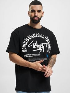 T-shirt da uomo Modern Lost Youth, oversize, 240 g/m², cotone, nera