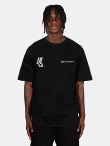 T-shirt oversize confortable Lost Youth pour homme, 240 g/m², coton, noir
