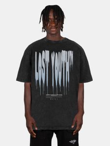 Casual Lost Youth men's oversized t-shirt, 240 g/m², cotton, black