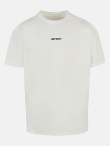 Camiseta casual para hombre de la marca Lost Youth, 240 g/m², algodón, blanca.