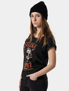 T-shirt sportiva da donna Merchcode nera