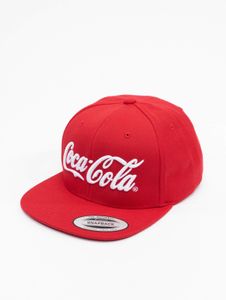 Gorra unisex moderna Mercode, corte recto, de algodón, color rojo.