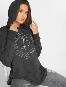 Sweat à capuche confortable Merchcode pour femme, avec grande capuche et cordon de serrage, en coton 240 g/m², noir.
