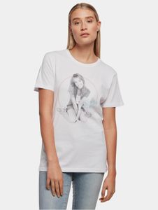T-shirt da donna moderna Merchcode, oversize, 160 g/m², cotone, bianca