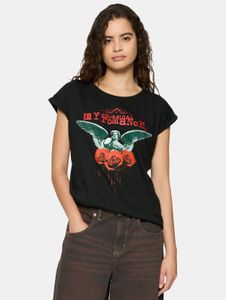 Comoda t-shirt da donna Merchcode, 140 g/m², cotone, nera.