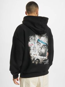 Modern MJ GONZALES men's hoodie, large hood, 460 g/m² cotton, black