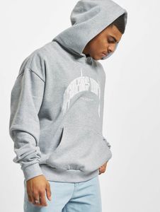 Sudadera con capucha suave para hombre de MJ Gonzales, capucha grande, algodón de 460 g/m², gris.