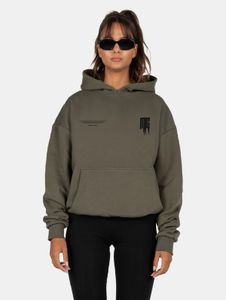 lässiger MJ GONZALES Damen Hoodie 460 g/m² mit Baumwolle Khaki