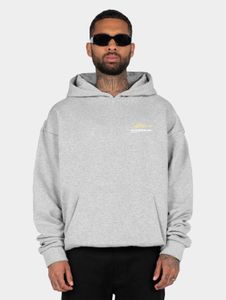 Comfortable MJ Gonzales men's hoodie with large hood, 460 g/m² cotton, grey