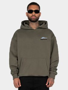 Soft MJ Gonzales men's oversized hoodie, 460 g/m², made of cotton, khaki
