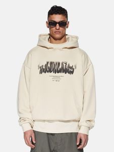 Soft MJ Gonzales men's oversized hoodie, 460 g/m², made of cotton, beige