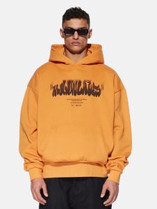 Felpa oversize da uomo Modern MJ Gonzales, 460 g/m², cotone, arancione