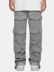 Comfortable MJ Gonzales men's jeans with zipper pockets, cotton, grey
