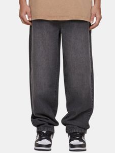 Eleganti jeans da uomo MJ GONZALES con tasche con zip, in cotone, color antracite